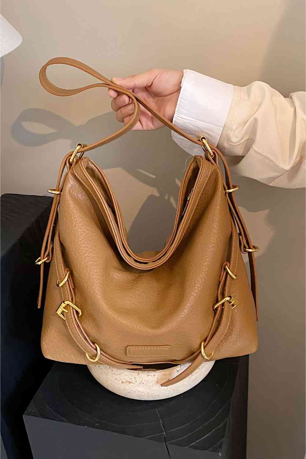 Large PU Leather Crossbody Bag