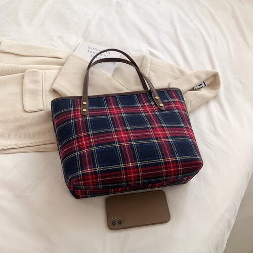 Plaid Tote Bag